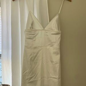 White‎ satin oh poly dress from the UK